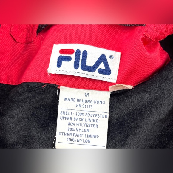 Rare Vintage Red Fila Ski Jacket Size Medium - Picture 4 of 7